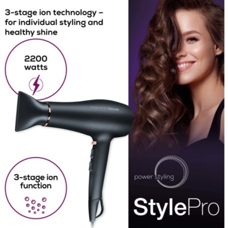 Sèche Cheveux "Triple Fonction Ionique" 2200W BEURER