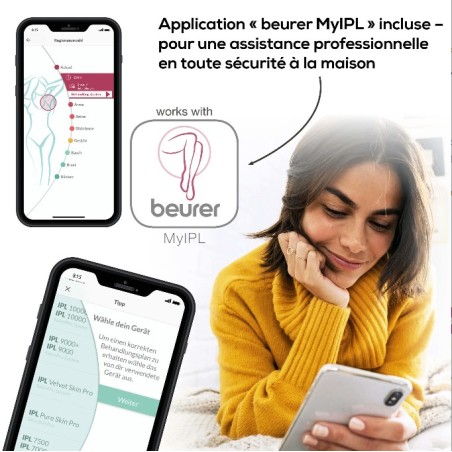 Épilateur à la lumière pulsée IPL 8800"Velvet Skin Pro" BEURER