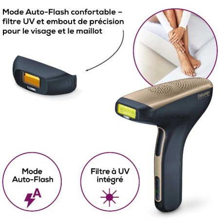 Épilateur à la lumière pulsée IPL 8800"Velvet Skin Pro" BEURER