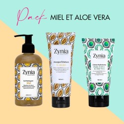 Pack soin 2 "Miel et Aloe Vera" zynia