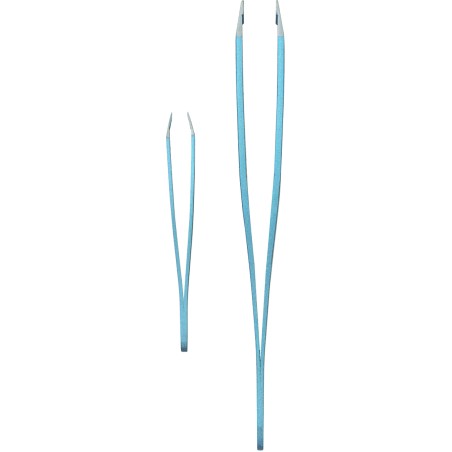 Set De 2 Pinces à Epiler "Bleu Satine" TITANIA