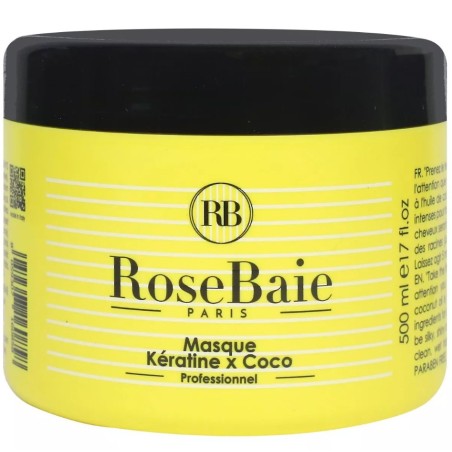 Rose Baie "Masque Kératine et Huile de Coco" 500ML