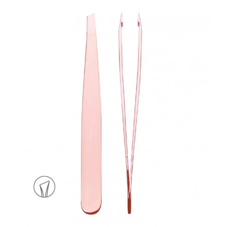 Pince à Epiler Inclinée "Rose Gold"