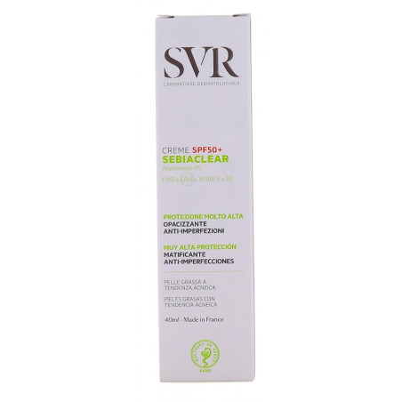 Sebiaclear "Crème SPF50+" 40ML SVR
