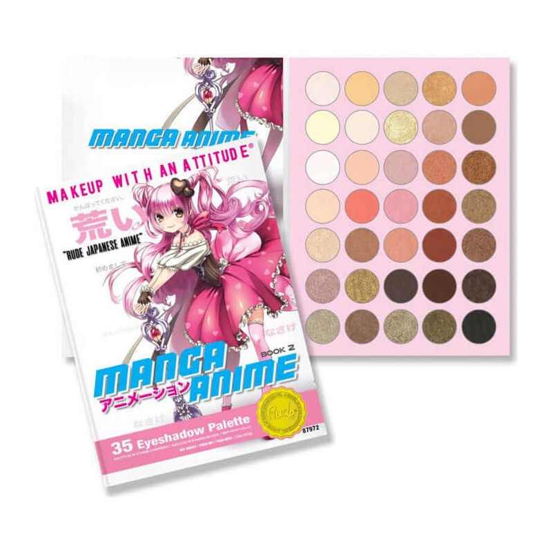 Palette Fard à Paupieres "Book 2 Manga Anime " rude cosmetics