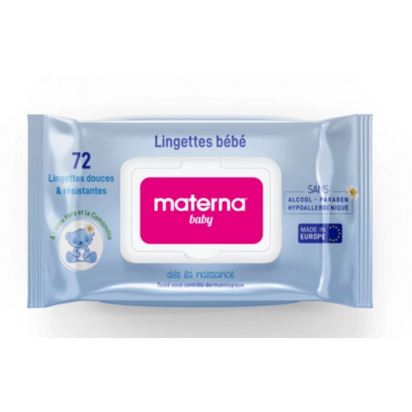 Lingettes Bébé x72 Bleu