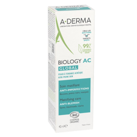 Soin matifiant anti-imperfections "BIOLOGY AC GLOBAL" 40ML
