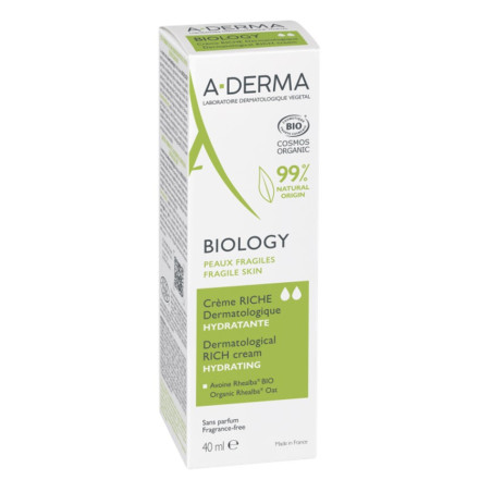 Crème riche dermatologique hydratante "BIOLOGY" 40ML