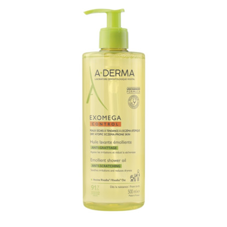Huile lavante émolliente anti-démangeaisons "EXOMEGA CONTROL" 500ML