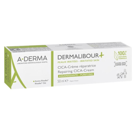 CICA Crème réparatrice assainissante "DERMALIBOUR+" 50ML