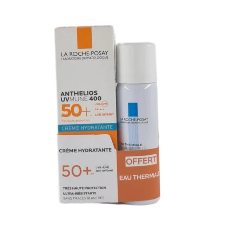 Coffret Crème Solaire Hydratante Teinté "Anthelios UVmune 400 SPF50+" 50ml