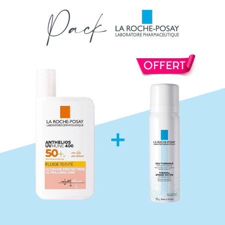 Coffret fluide solaire teinté "Duo Anthelios UVmune 400 SPF 50+"