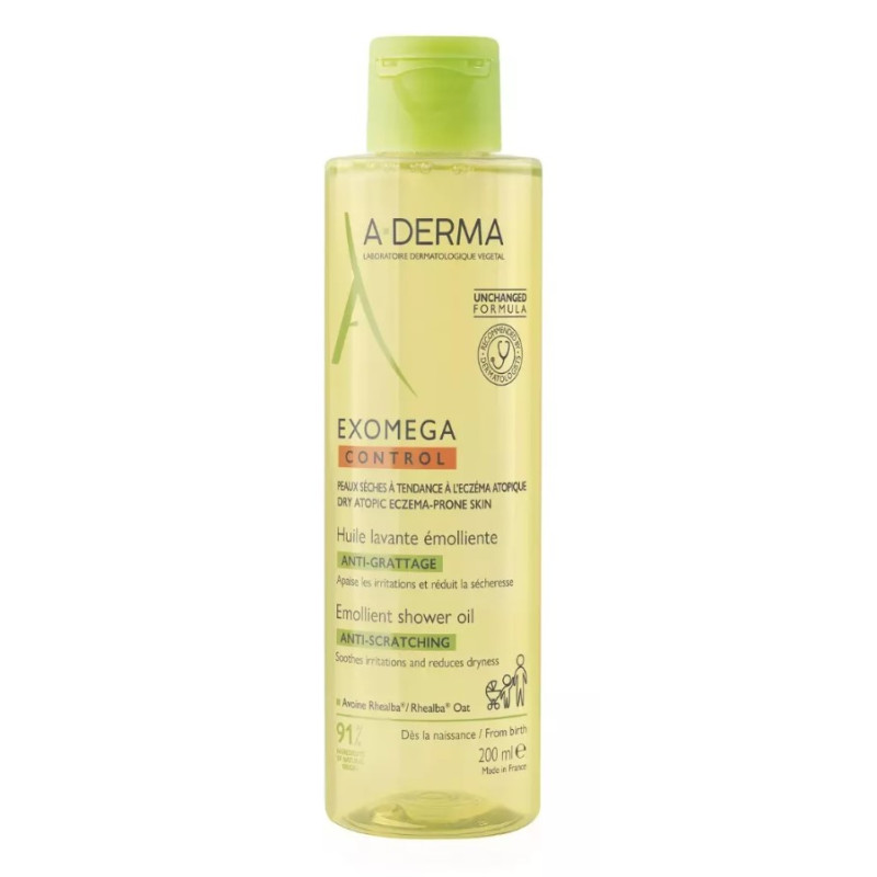 Huile lavante émolliente anti-démangeaisons "EXOMEGA CONTROL" 200ML