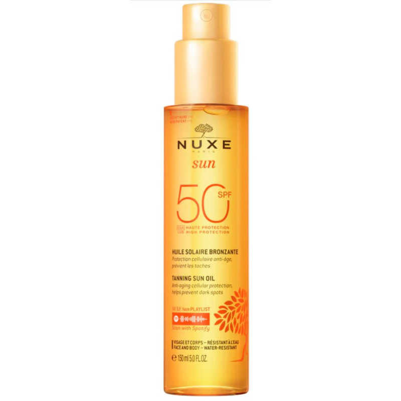 Huile Solaire Bronzante "Visage et Corps SPF50" 150ML