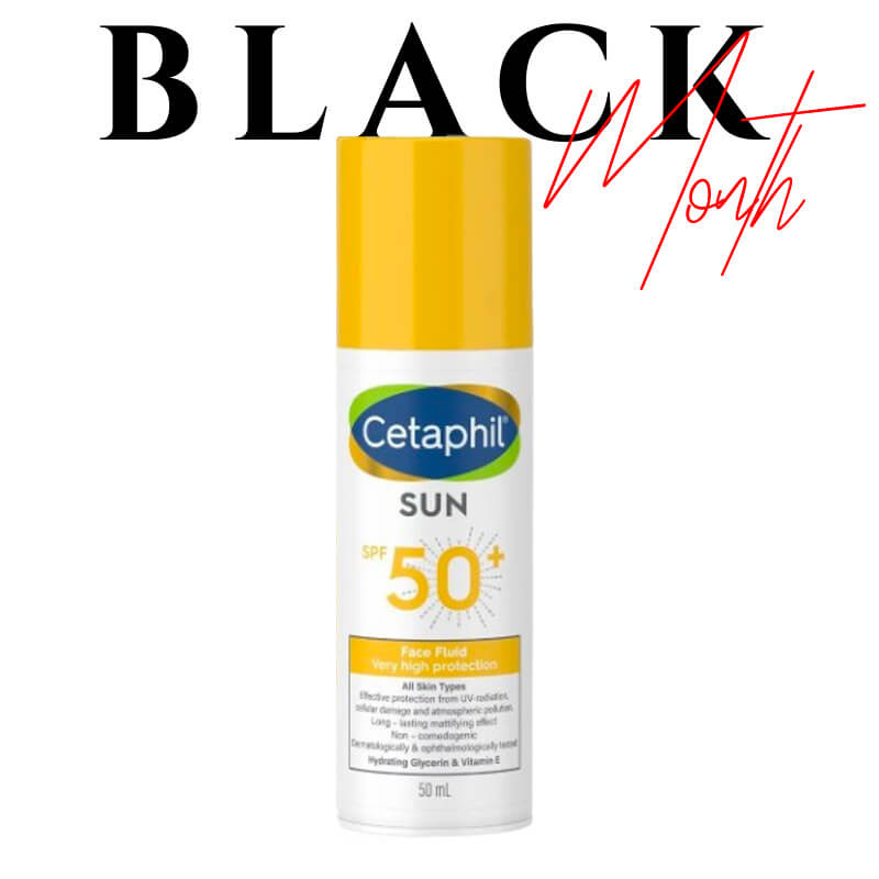 Black Friday - Fluide Solaire "Sun face fluid invisible SPF50+" 50ml Cetaphil