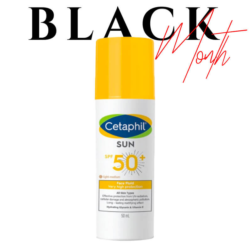 Black Friday - Fluide Solaire "Sun face fluid Teinté SPF50+" 50ml cetaphil