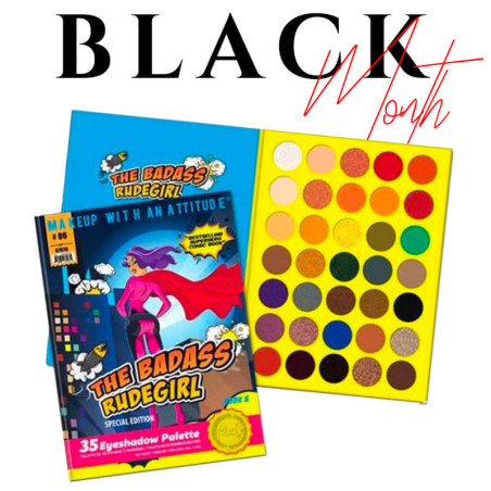 Black Friday - Palette fard à Paupière "Book 6 The Badass Rudegirl " 35 Couleurs