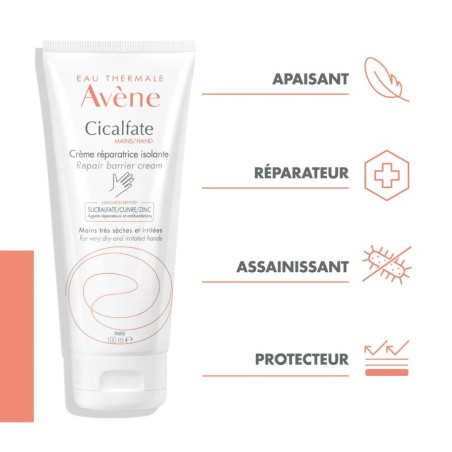 Crème Mains Réparatrice Isolante "Cicalfate" 100ml