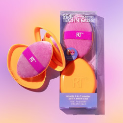 SPONGE " Houpette 2in1  + ETUI Miroir "