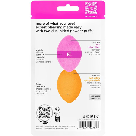 SPONGE " Houpette 2in1  + ETUI Miroir "