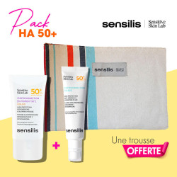 Pack Sensilis Photocorrection SPF50+ Fluide Invisible HA et D-Pigment Color Mousse avec trousse offerte