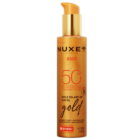 Trousse Huile Solaire Or "Visage et Corps SPF50" 150ML