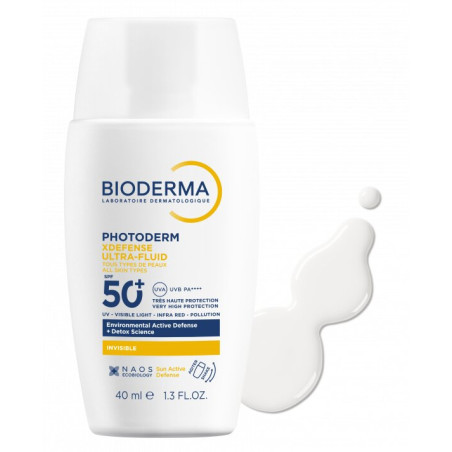 Photoderm "XDEFENSE Ultra-Fluid" SPF50+ Invisible 40ml