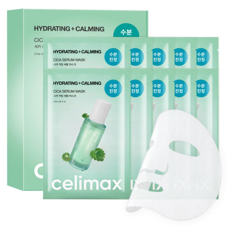 Masque Tissu The Real Cica "Calming Serum Mask Box" 10 unités