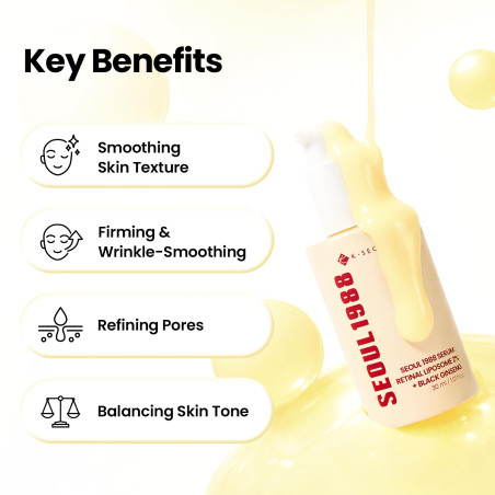 Sérum Seoul 1988 "Serum Retinal Liposome 2% + Black Ginseng" 30ml