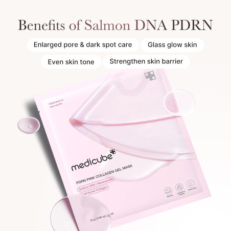 Masque Gel PDRN Pink "Collagen Gel Mask" 4 unités