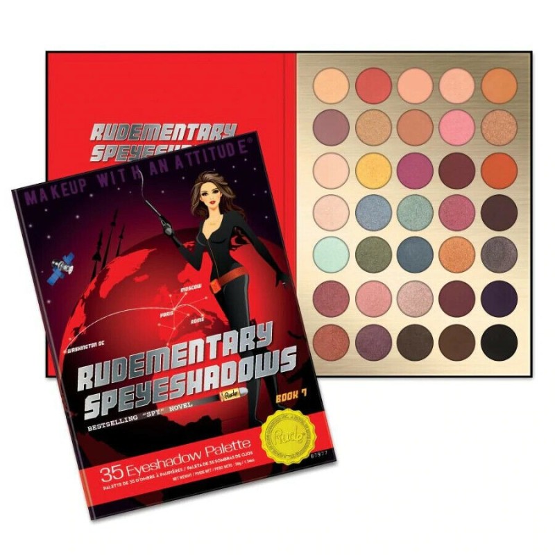 Rude Cosmetics Solde - Palette Fard à Paupière "Book 7 Rudementary Speyeshadows " 35 Couleurs